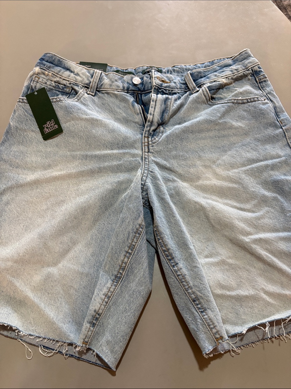 Wide Fable Light Blue Denim women’s Shorts